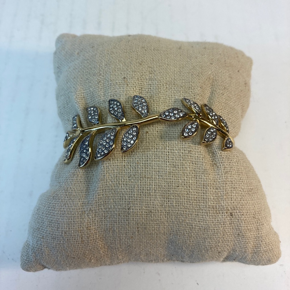 Stella & Dot Gold and Silver Leaf Bracelet